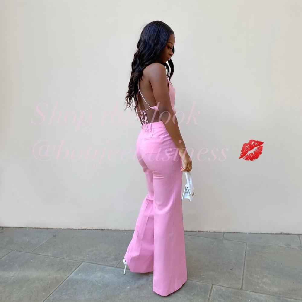 ZARA Satin Effect Pink Crop Top - Picture 9 of 14